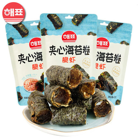 海牌脆虾夹心海苔卷英国