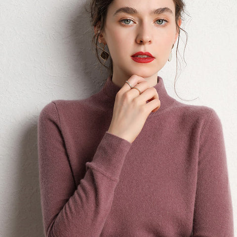 美女穿针织衫、羊毛衫