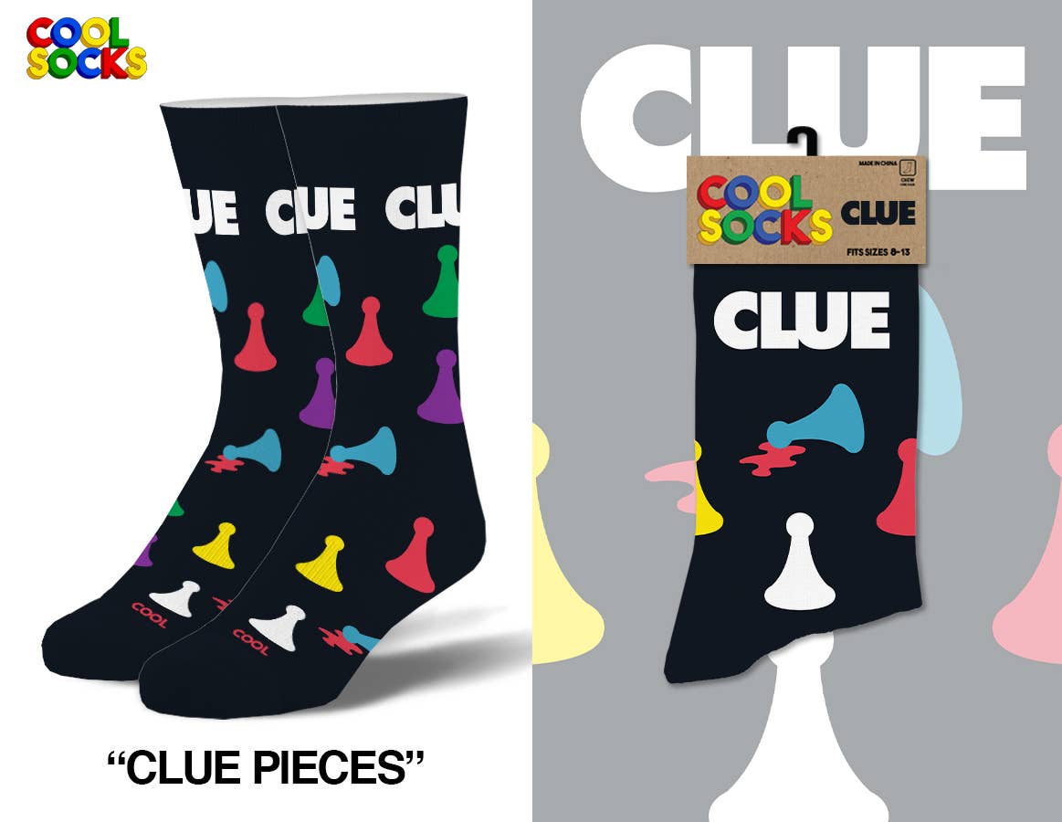 Clue Pieces - Mens Crew Folded