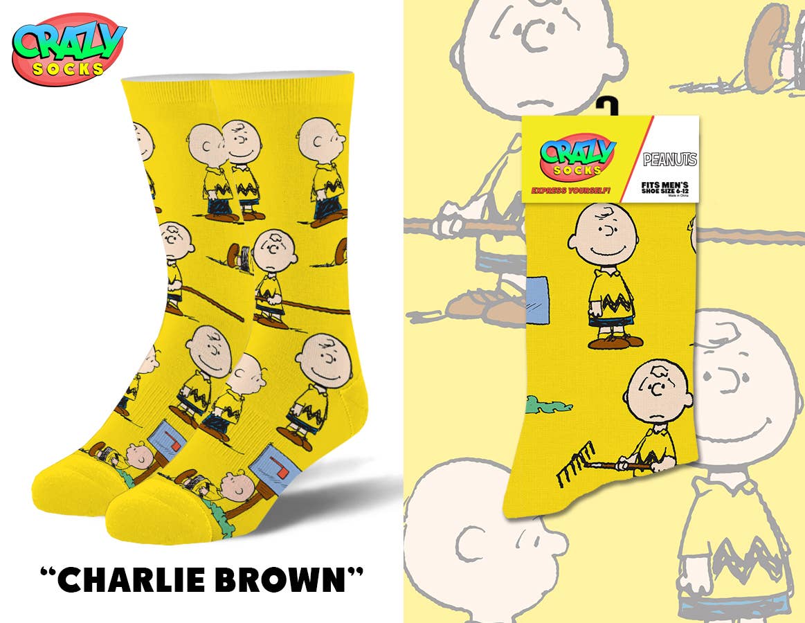 Charlie Brown - Mens Crew Folded