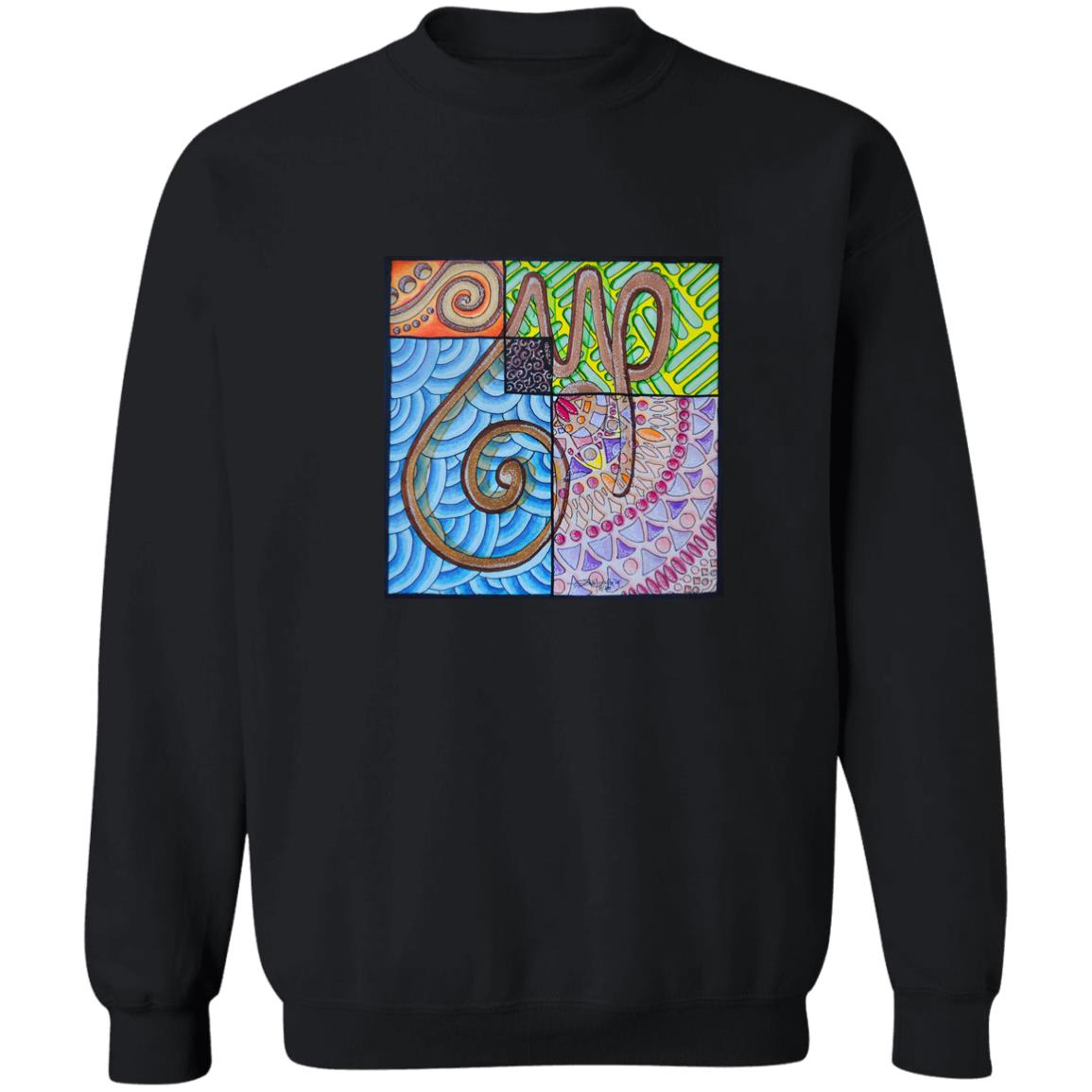  Pullover Sweatshirt with Arabic Calligraphy - Sabr (صَبْرٌ‎) 