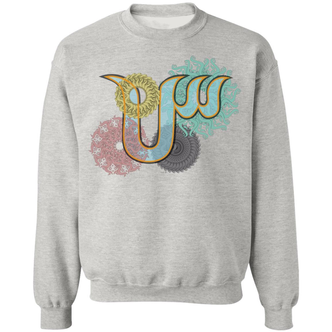  Pullover Sweatshirt with Arabic Initial - 'Sīn' (س) 