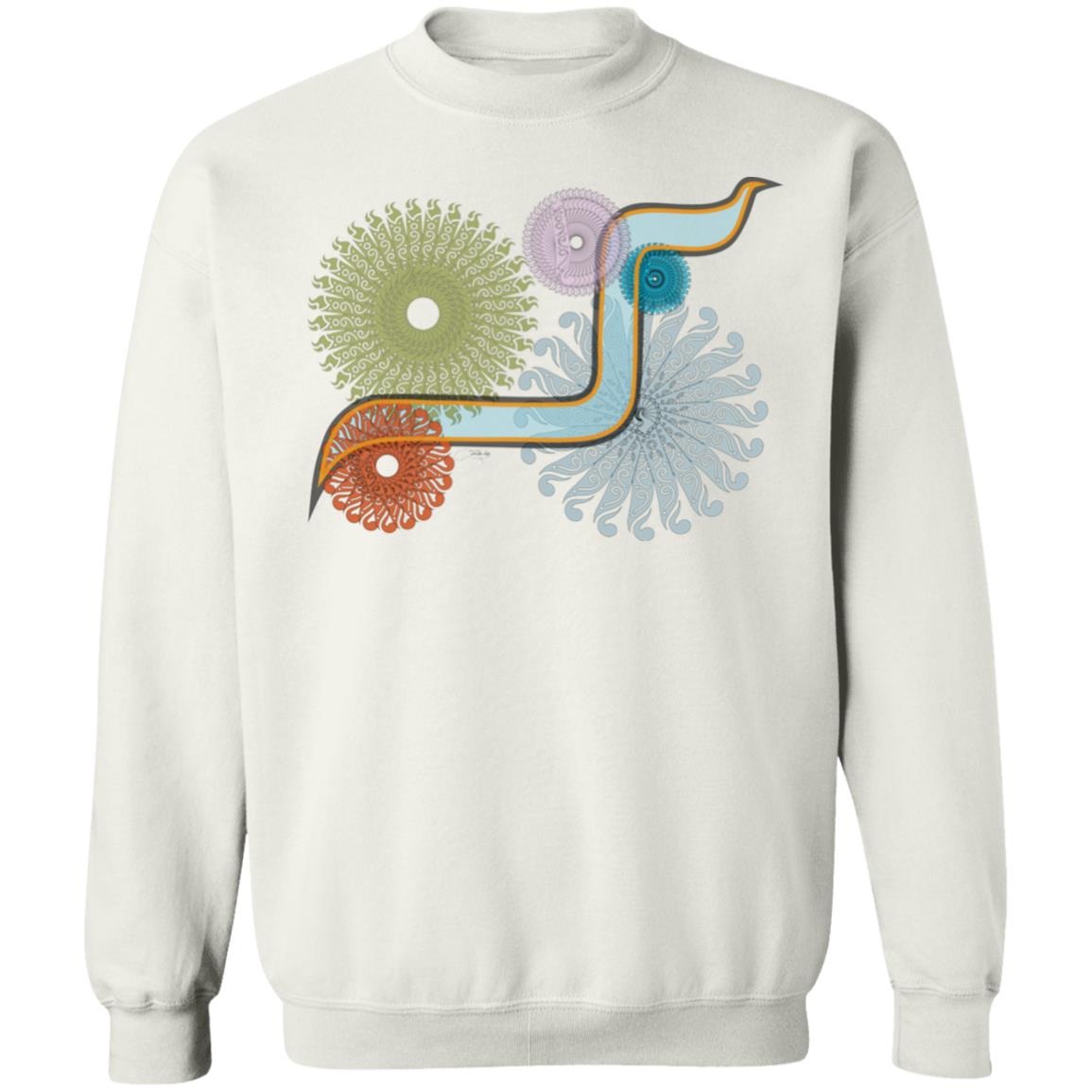  Pullover Sweatshirt with Arabic Initial - 'Kāf' (ك) 