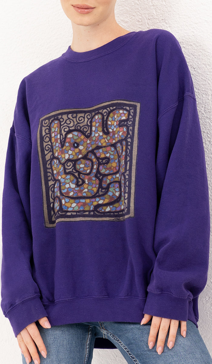  Pullover Sweatshirt with Arabic Calligraphy - Rabbi Zidni Ilma (ربِّ زِدْنِي عِلْماً - O Lord Increase my Knowledge) 