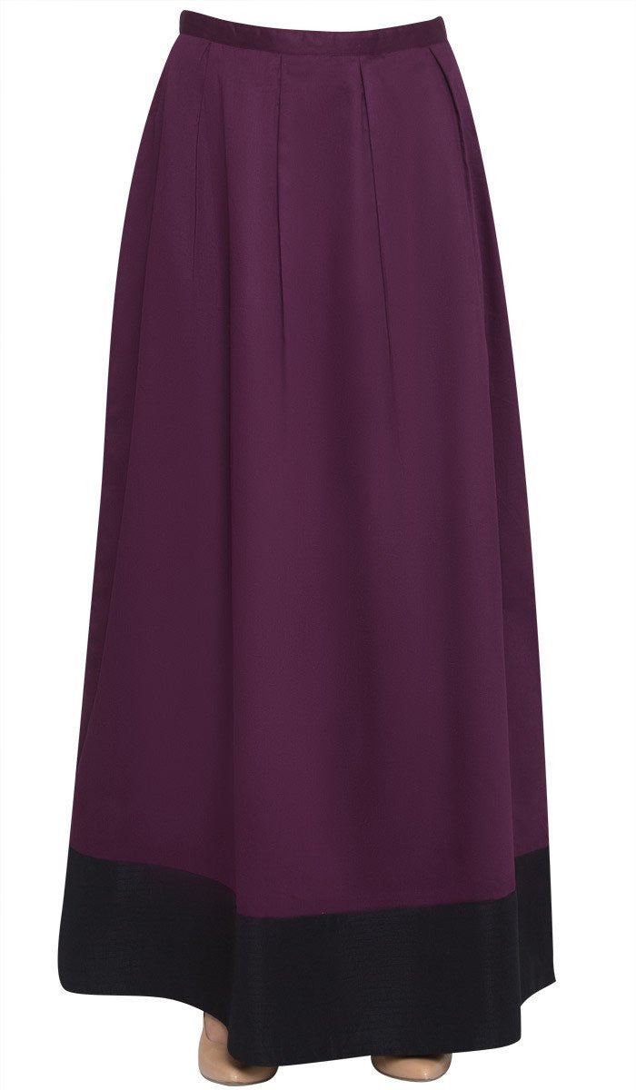  Bella Formal Silky Long Maxi Skirt - Purple - FINAL SALE 