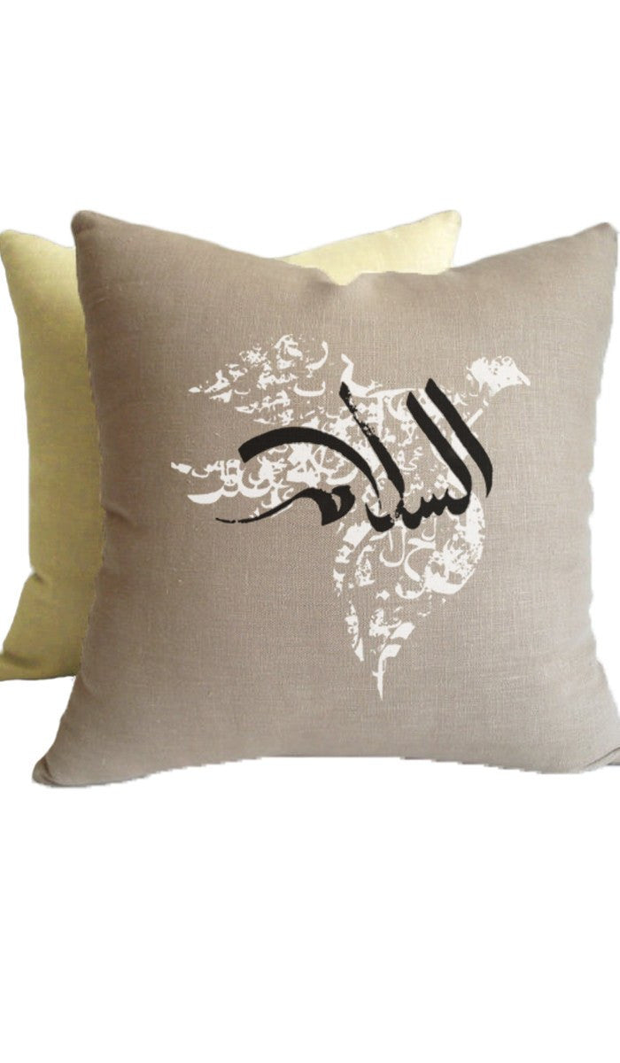  Salam Decorative Pillow case 16 in. Square - Bronze Gold 