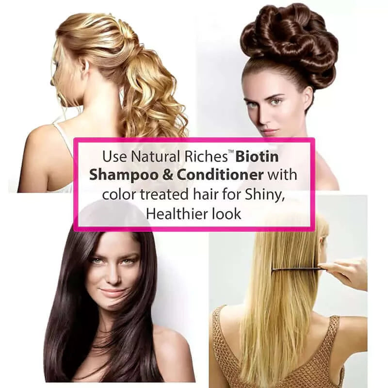 Biotin shampoo and conditioner set