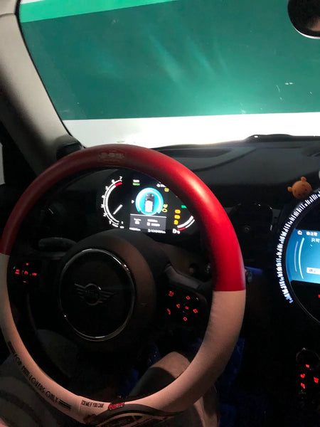 Original Designed Leather Steering Wheel Cover for Mini Cooper Countryman Clubman - Unique and Personalized