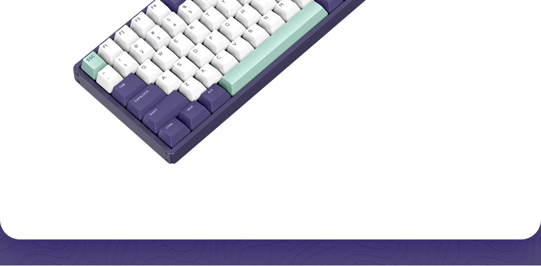 F96 Grape Milk Color Mechanical Keyboard