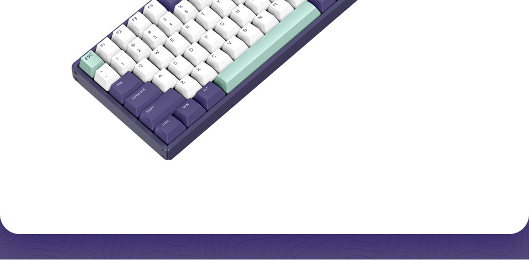 Bàn phím cơ IQUNIX F96 Avocado / Soda Bubbles / Grape Milk / Peach / Blueberry Wireless Mechanical Keyboard (32) F96 Grape Milk Color Mechanical Keyboard