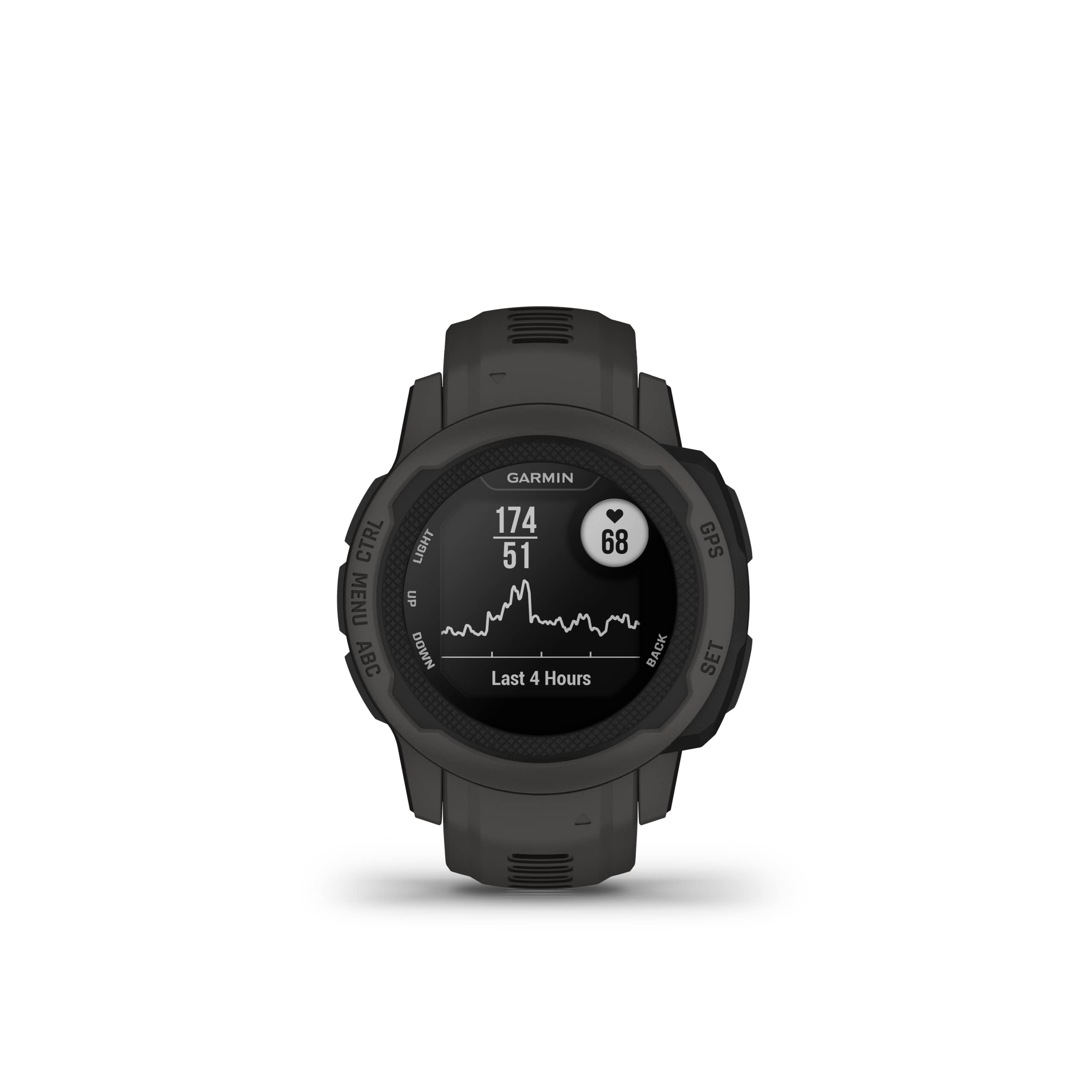 Garmin Instinct 2S, Smaller-Sized GPS Outdoor Watch, Multi-GNSS Support, Tracback Routing, Graphite, 40 MM