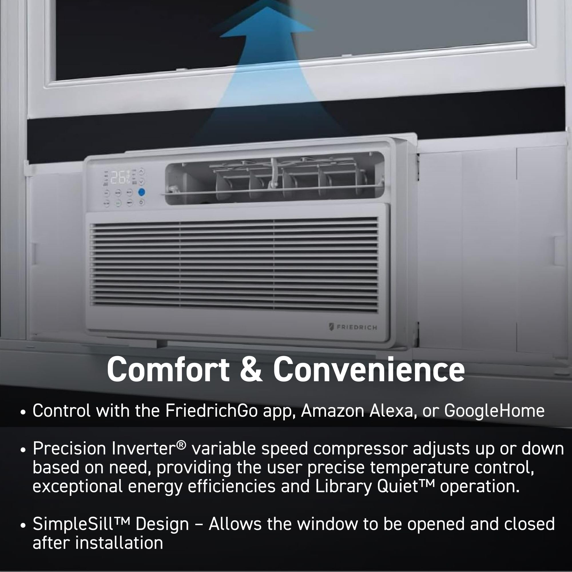 Friedrich Chill Premier Inverter 12,000 BTU 115v Cooling Only Window Unit