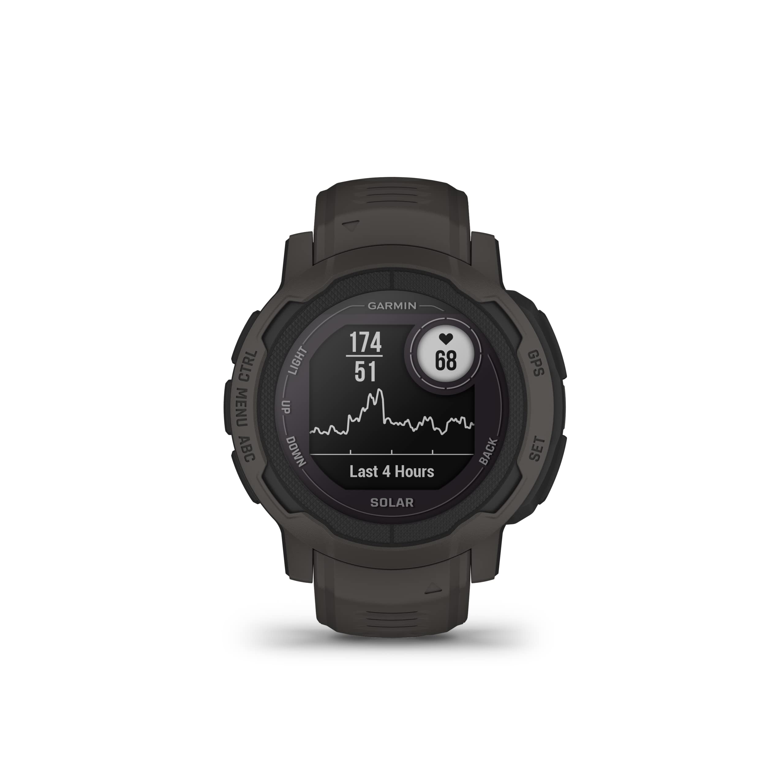Garmin Instinct 2, Rugged Outdoor Watch with GPS, Built for All Elements, Multi-GNSS Support, Tracback Routing and More, Graphite