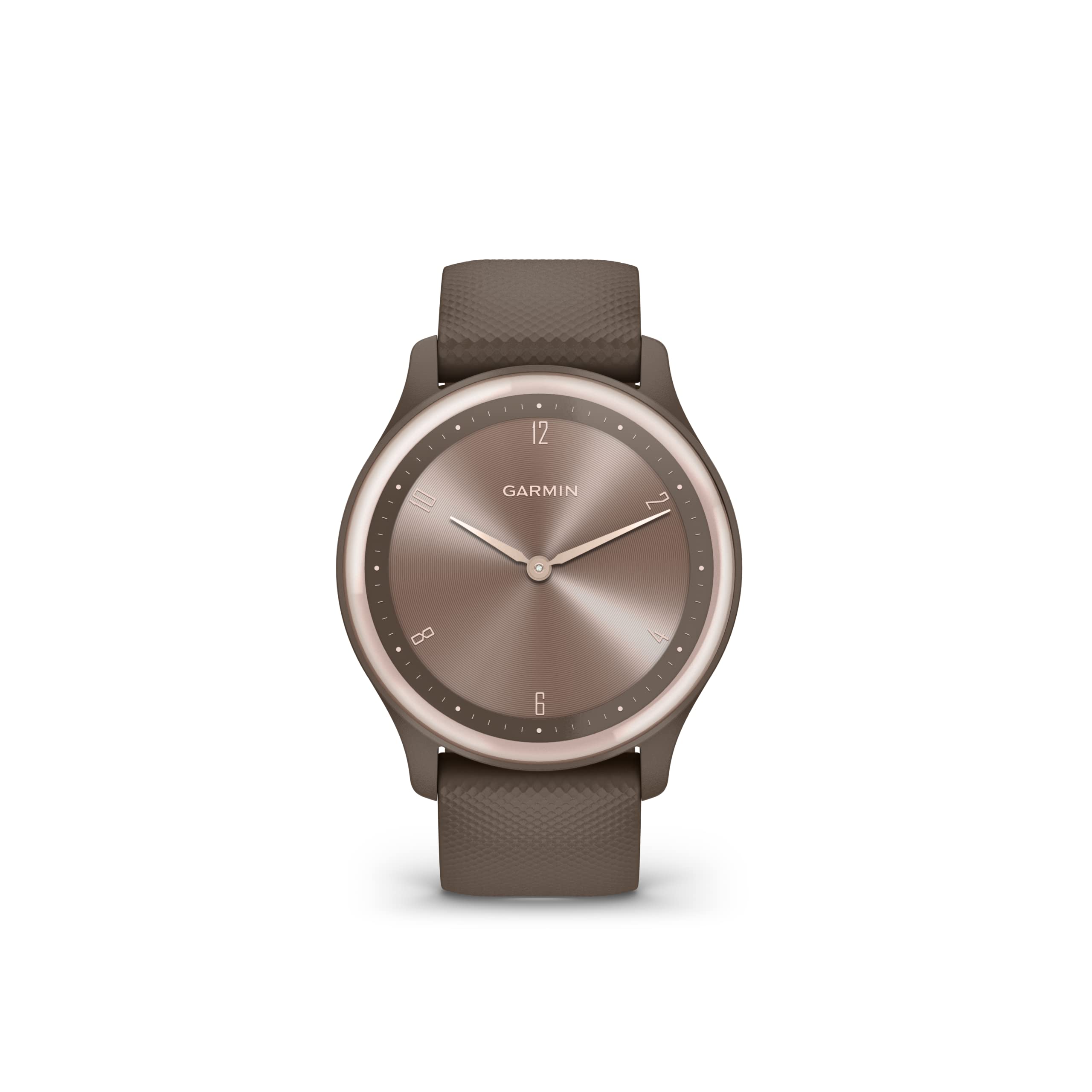 Garmin vivomove Sport, Hybrid Smartwatch, Health and Wellness Features, Touchscreen, Cocoa