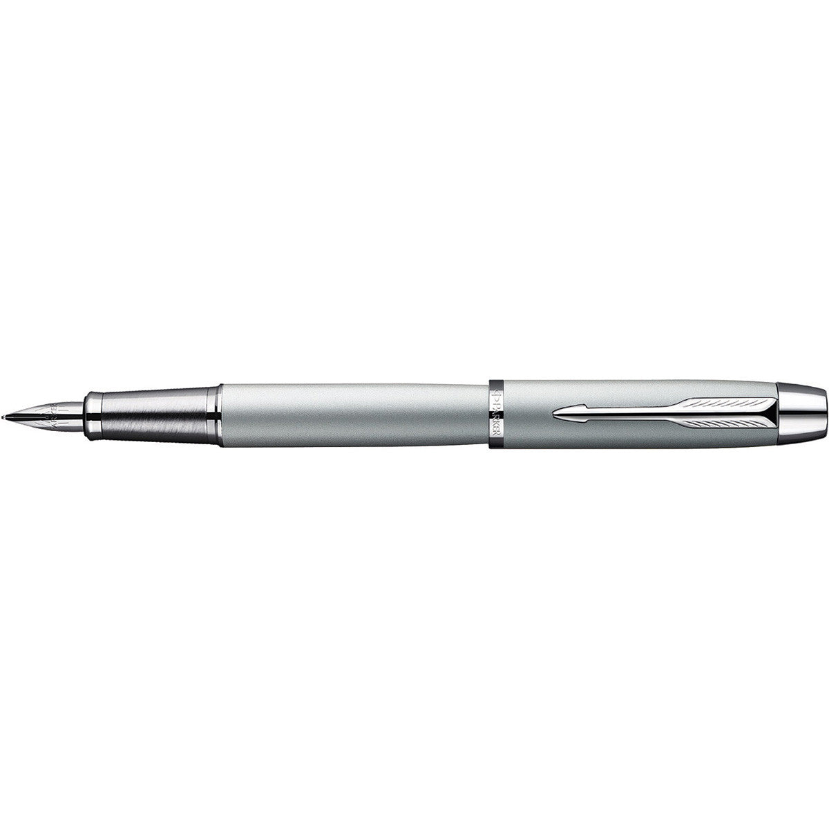 Parker IM Lacquer Silver Chrome Trim Fountain Pen Fine