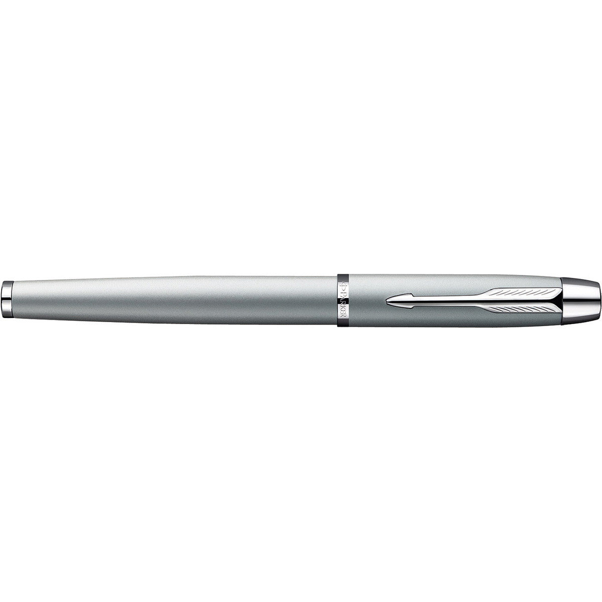 Parker IM Lacquer Silver Chrome Trim Fountain Pen Fine