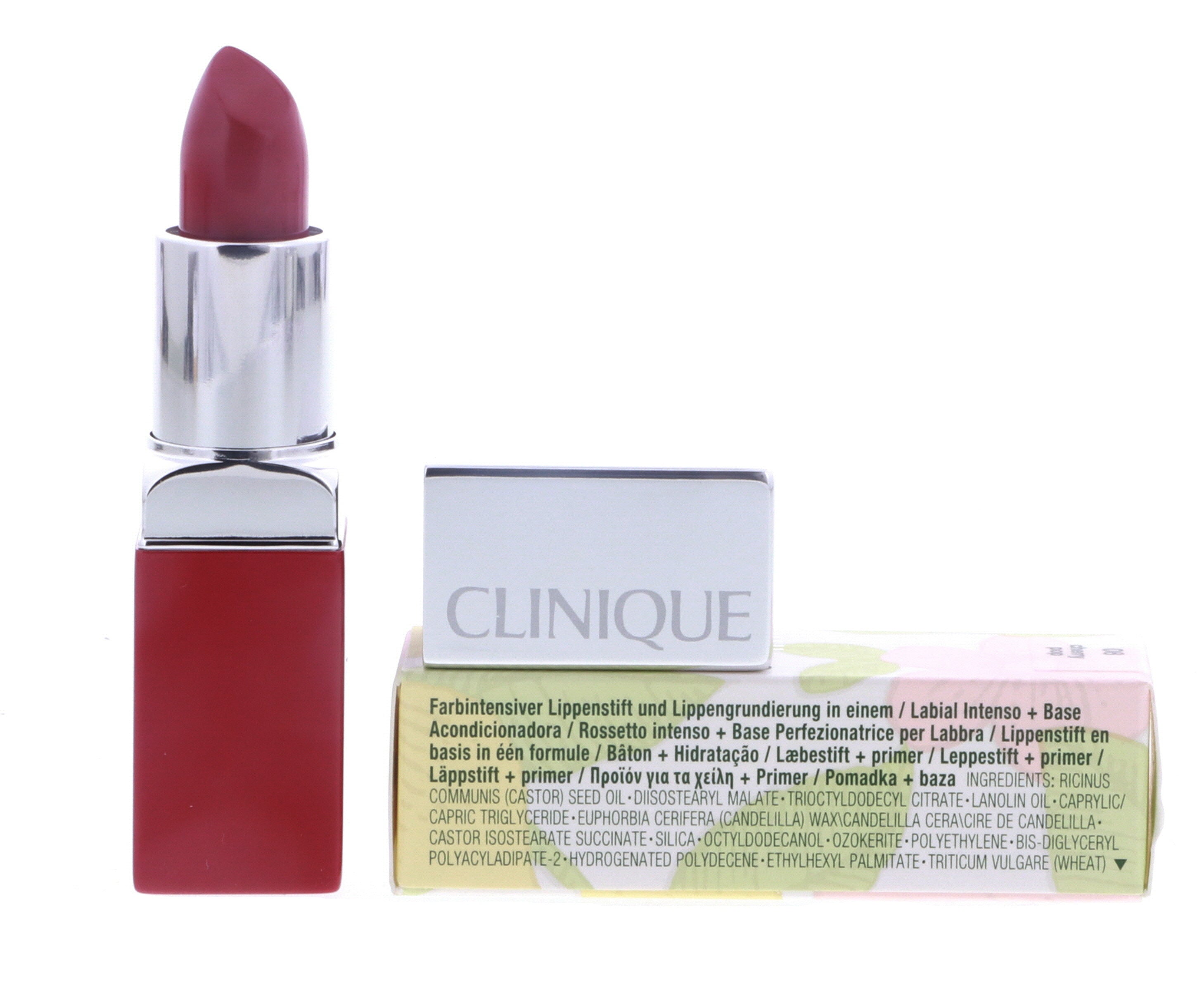 Clinique Pop Lip Colour + Primer, 08 Cherry Pop, 0.13 oz