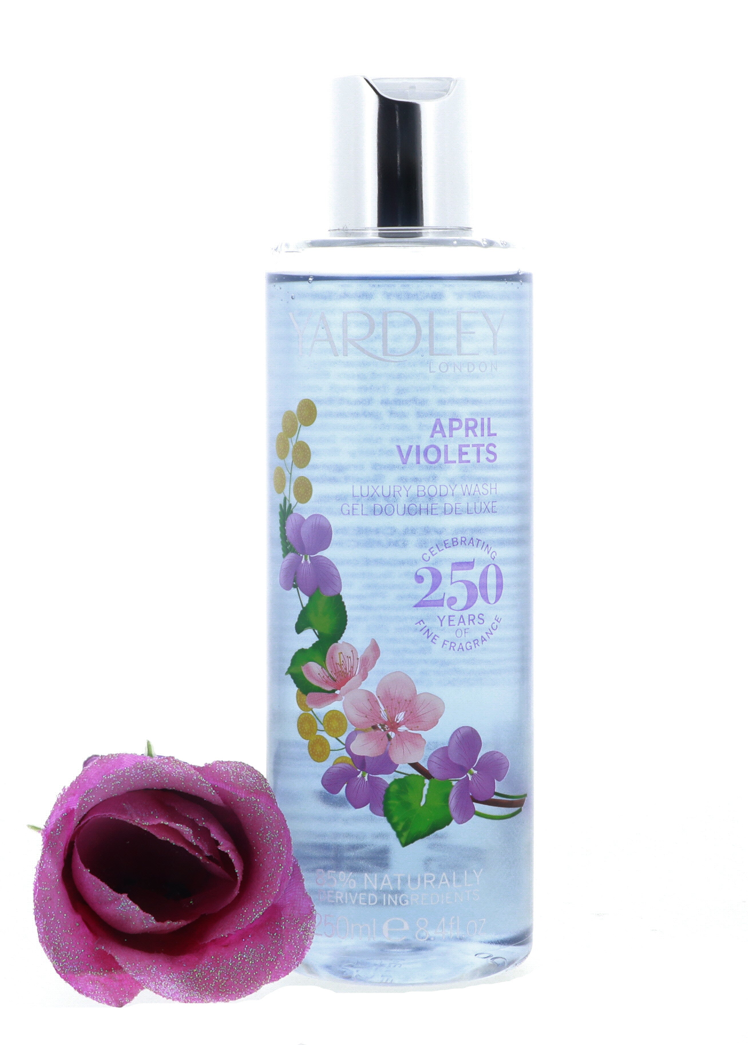 Yardley April Violets Luxury Body Wash, 8.5 oz