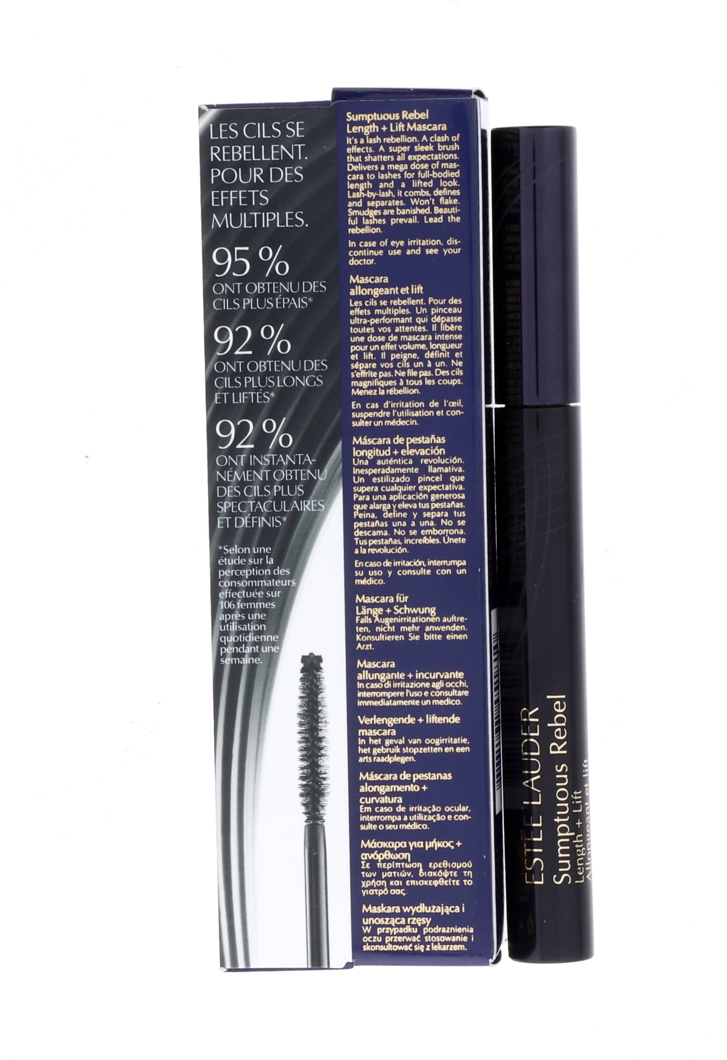 Estee Lauder Sumptuous Rebel Length + Lift Mascara, Black, 0.27 oz