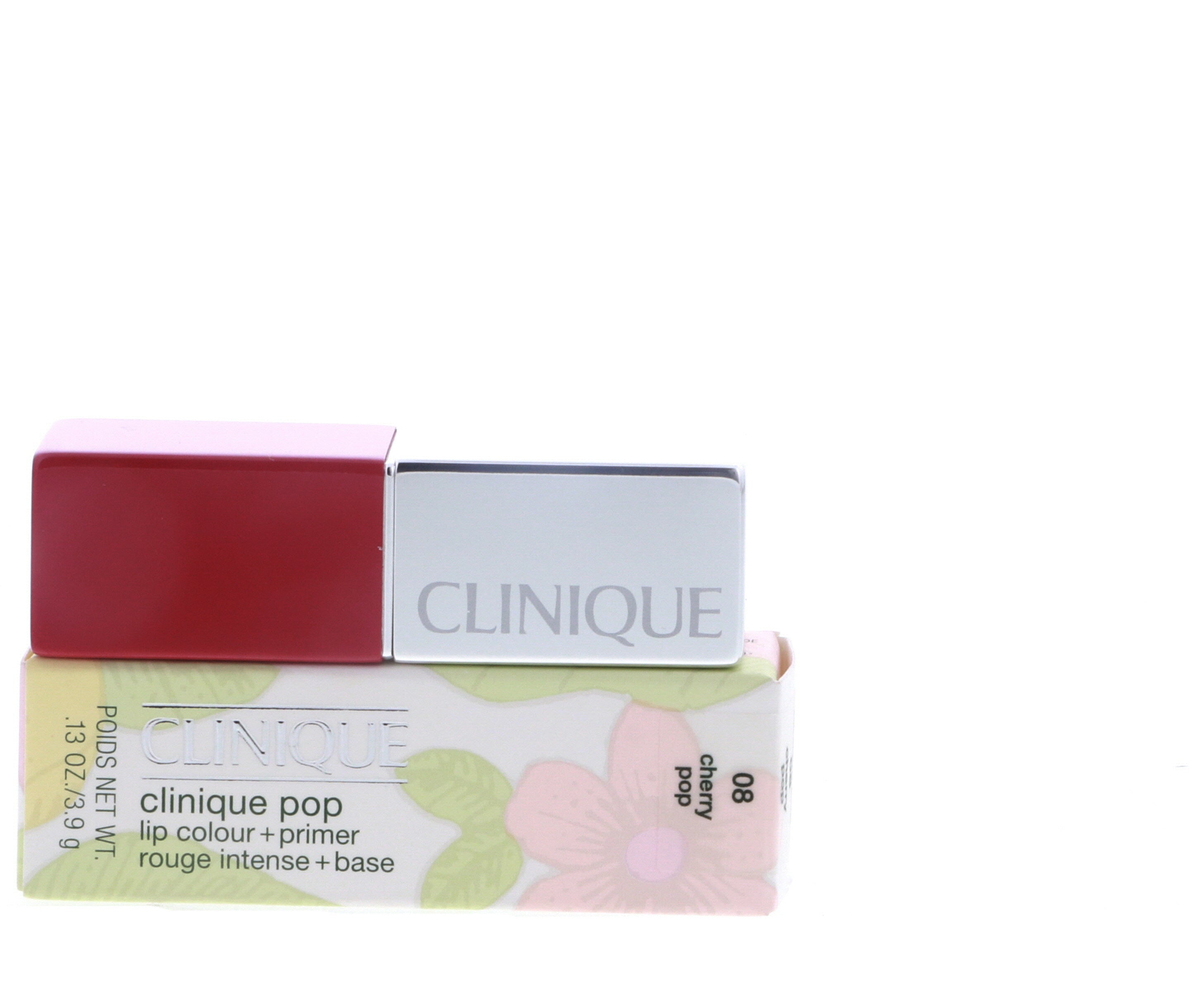 Clinique Pop Lip Colour + Primer, 08 Cherry Pop, 0.13 oz