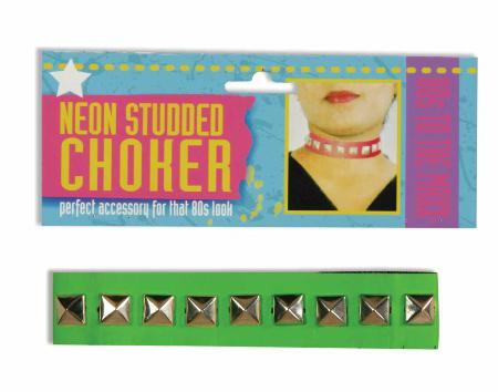 Green Neon Studded Choker