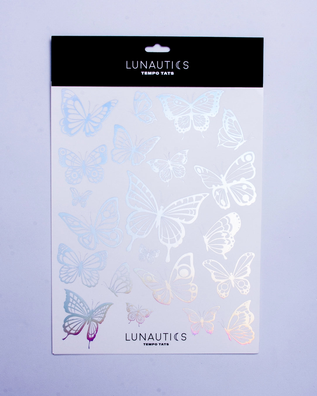 Pretty Fly Holographic Butterfly Temporary Tattoo Pack