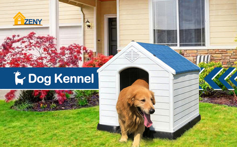 Zeny Plastic Dog House Water Resistant Dog Kennel For Small To Larg Zeny Products