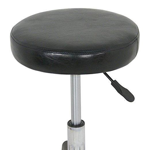 ZENY? Beauty Salon Rolling Stool Tattoo Massage Facial Spa Adjustable Stool Chair (black)