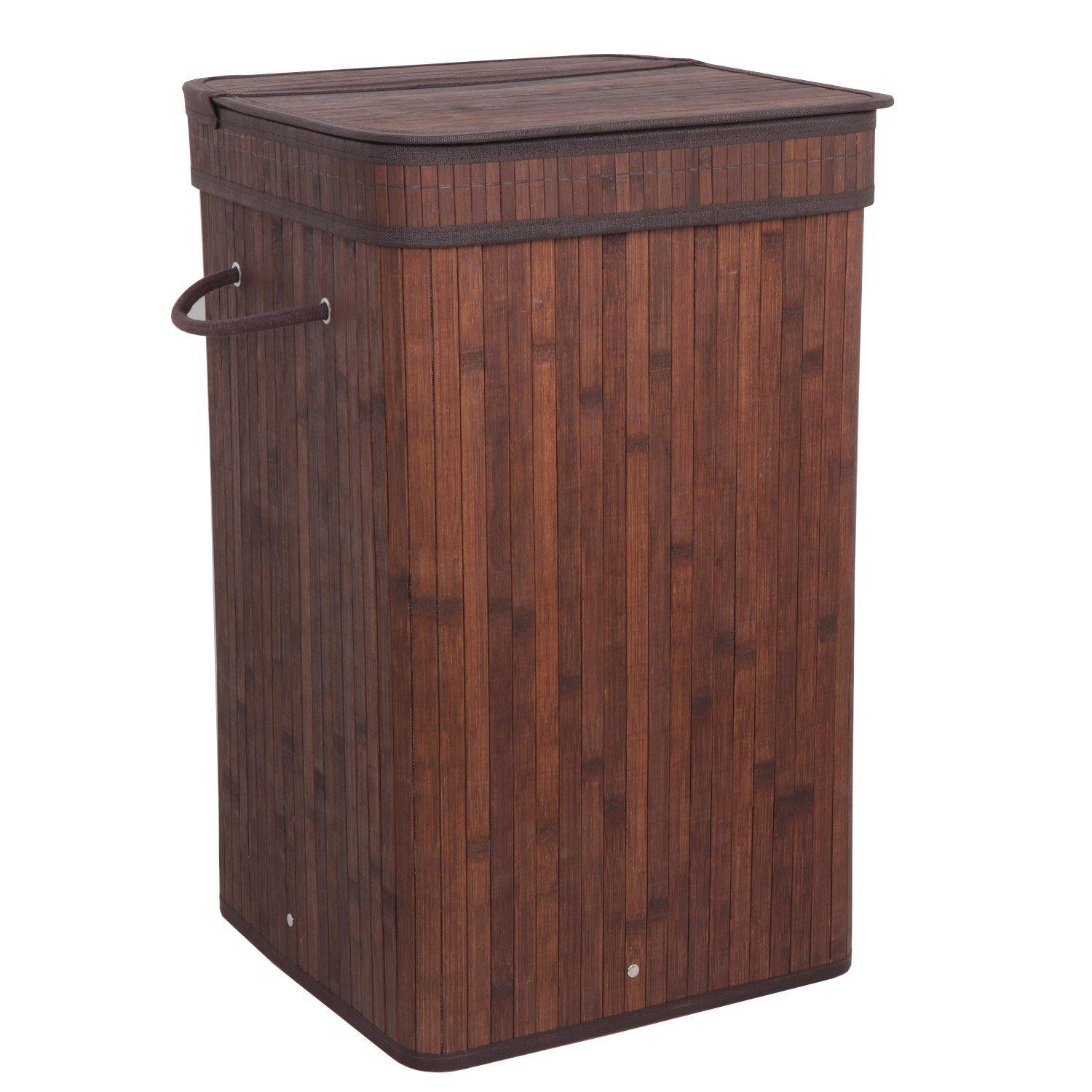 ZENY?  String Handles Square Laundry Hamper Bamboo