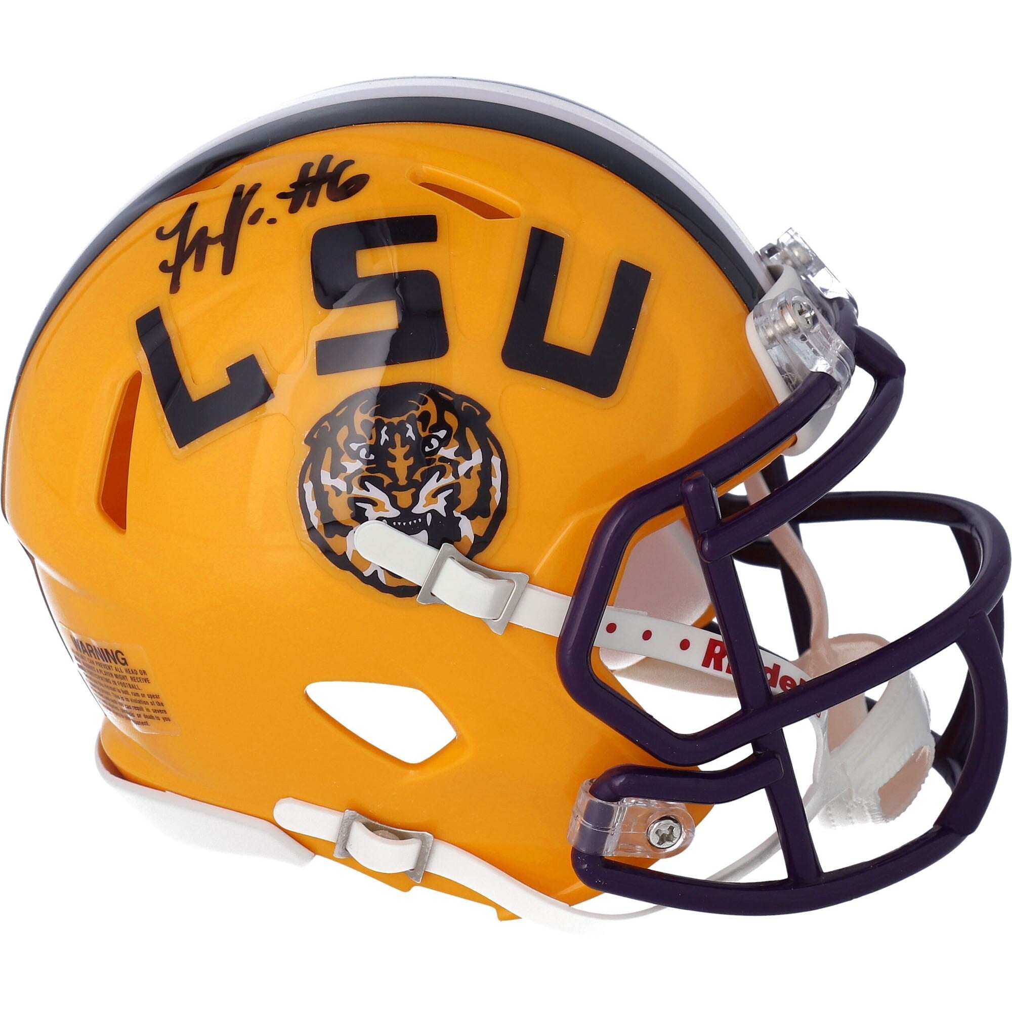 Terrace Marshall Jr. Autographed LSU Mini Football Helmet