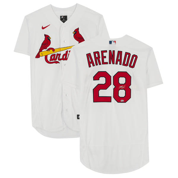 Nolan Arenado Autographed White Nike Authentic Cardinals Jersey
