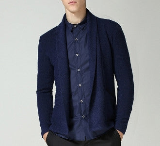 Versatile Open Cardigan in Navy