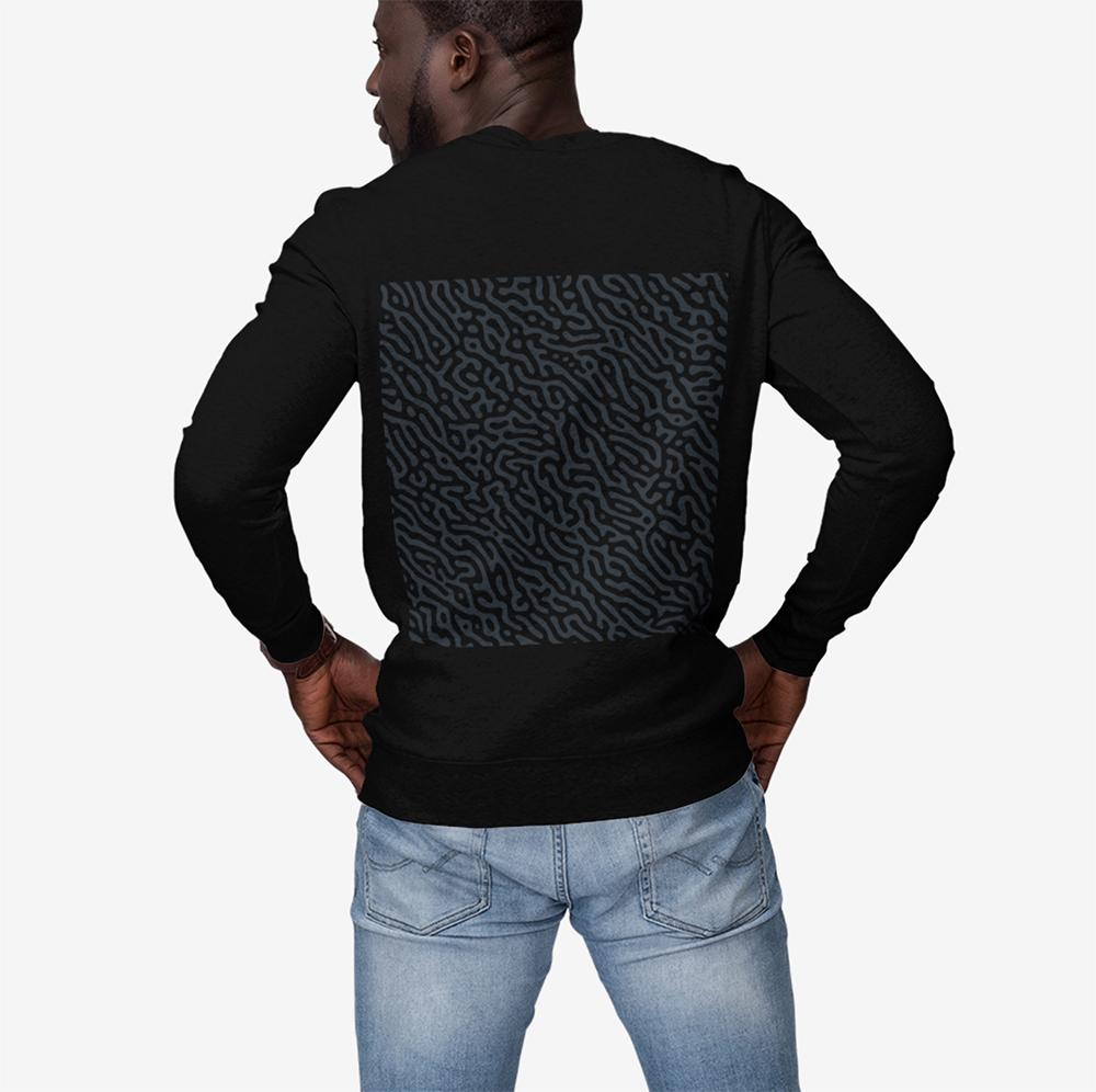 Mens ND Sweatshirt with Swirl Back Design