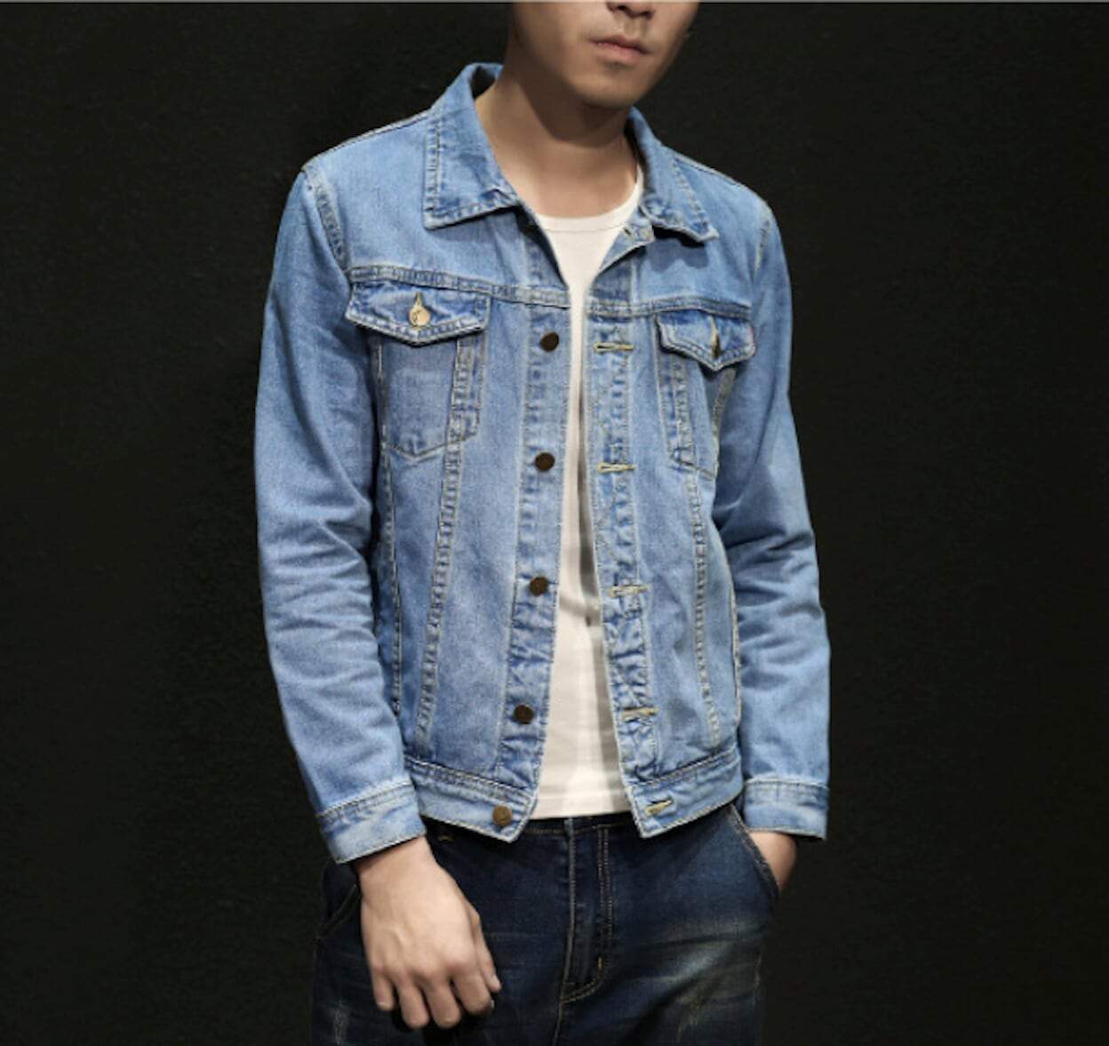 Mens Relaxed Fit Denim Jacket