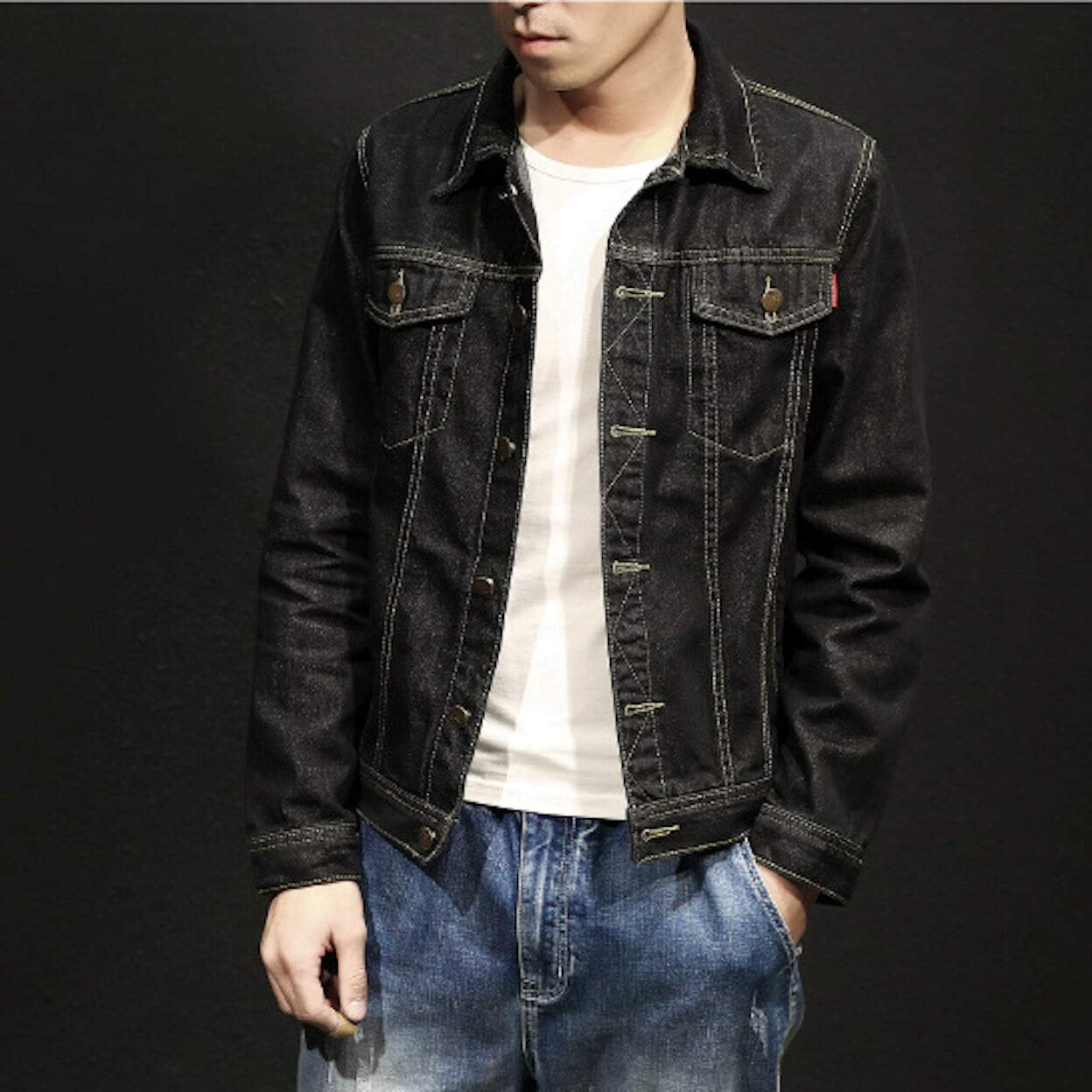 Mens Relaxed Fit Denim Jacket