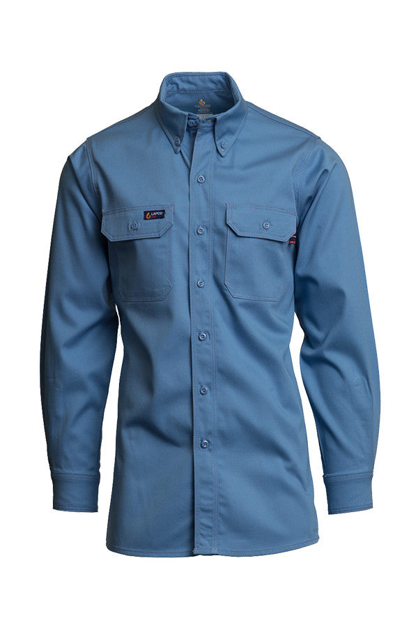 FR Uniform Shirt | 7oz. 100% Cotton | Medium Blue