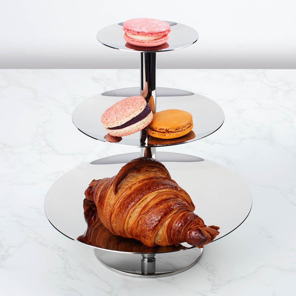 3-Tier Stainless Steel Tiered Serving Stand