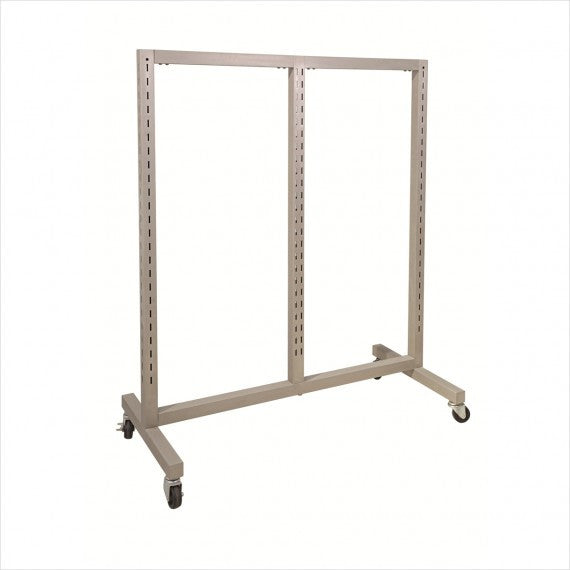 Heavy Duty Standard slotted Triple Free Standing clothing Rack