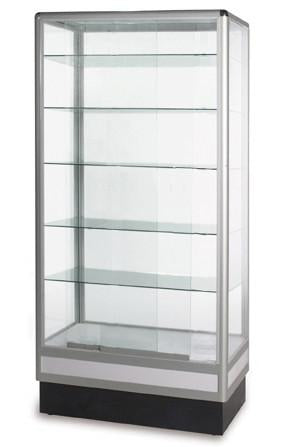 Display Cabinet With Aluminum Frame 72(H) x 34(L) x 20(D) -Inch---Unassembled