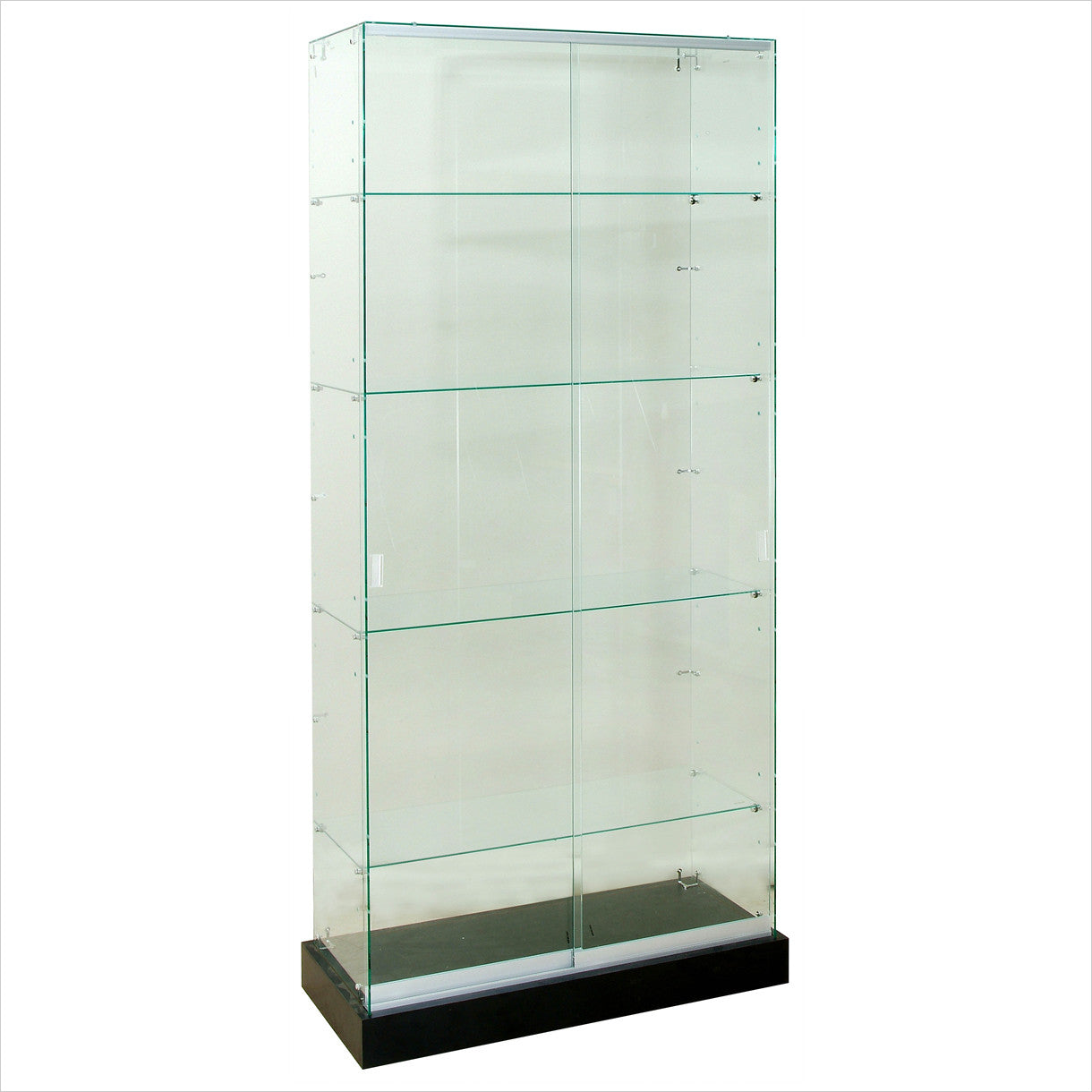 Retail Display Cabinets-Frameless Glass Wall Display Cases-Unassembled