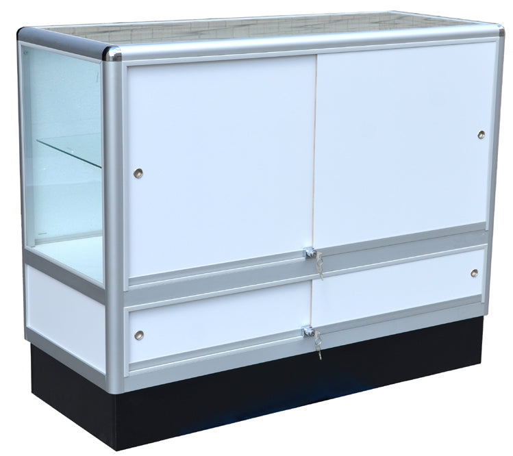 Product Display Case With Aluminum Frames Half Vision 60x38x20 - Inch --- AL25