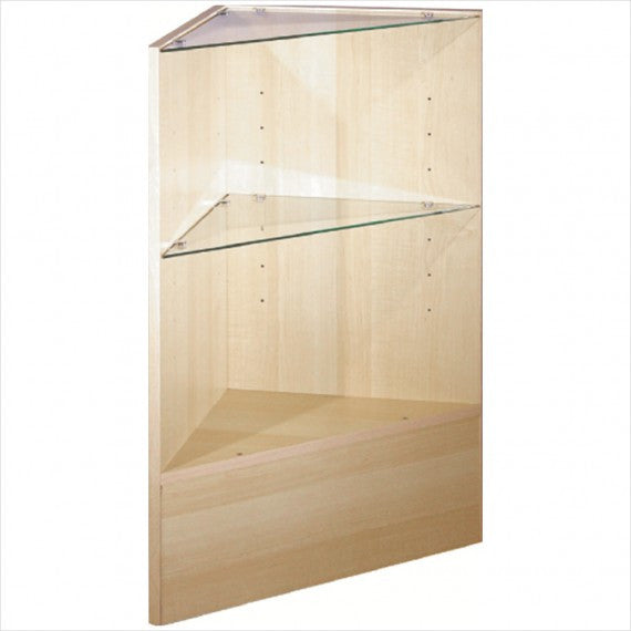 Wooden Display Case - Triangle Corner Display Case---Unassembled