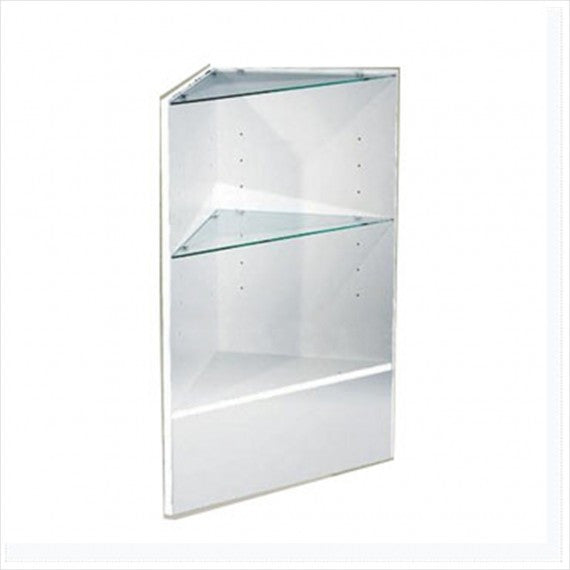 Wooden Display Case - Triangle Corner Display Case---Unassembled