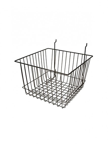 Slatwal Baskets 12 x 12 x 8-Inch, Also for Pegboard and Slat Grid
