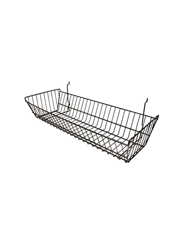 Slatwall Baskets 24 x 10 x 5-Inch, Also for Pegboard and Slat Grid