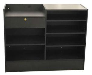 Retail Counter 48(L) x 18W) x 38(H)-Inch Cash Wrap and Register Stand---Unassembled