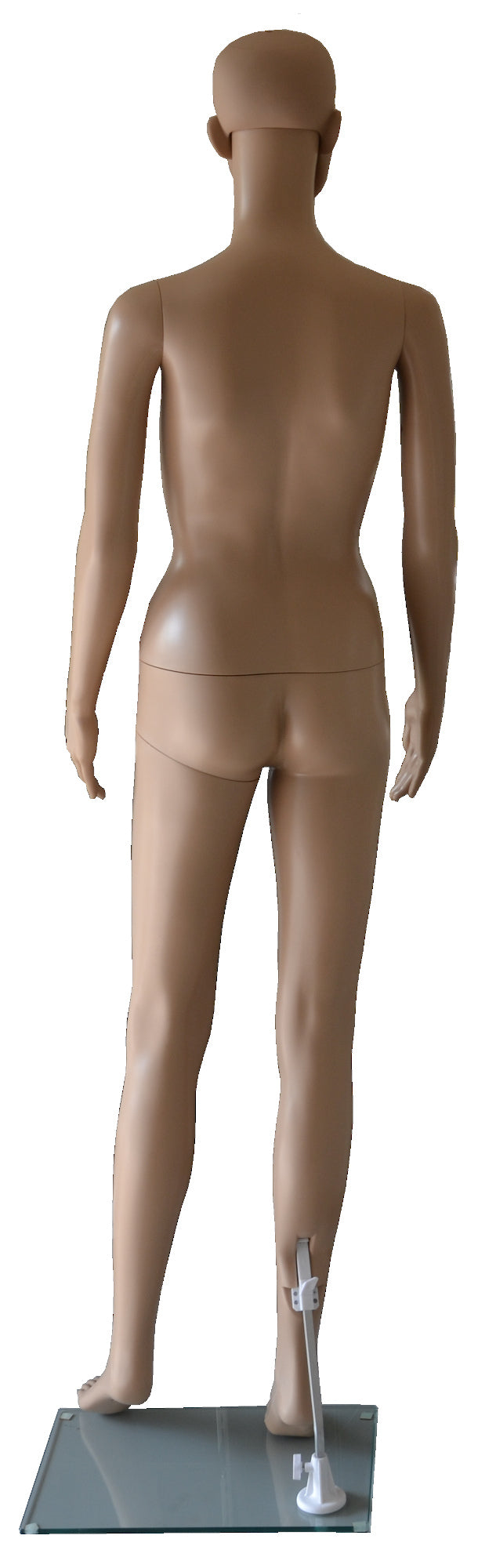 Mannequin for Sale Female, Plastic, Unbreakable, Skin Tone, Glass Base