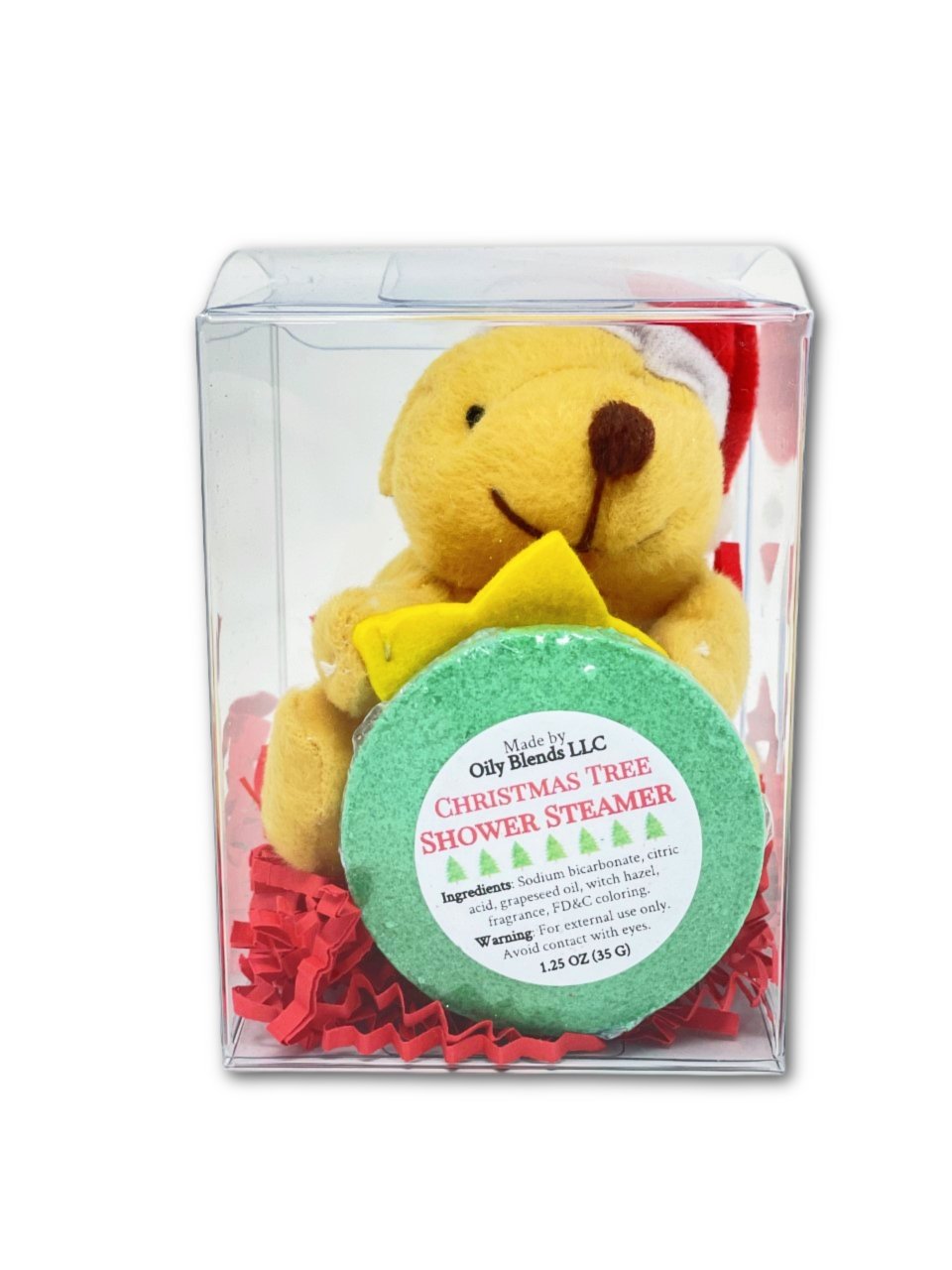 Christmas Bear Shower Steamer and Plush Gift Set