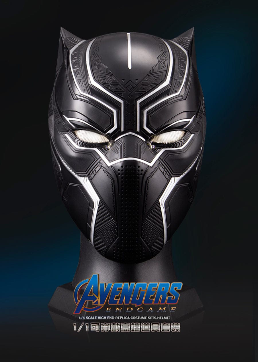 Killerbody 1 1 Black Panther Wearable Helmet Life Size W Eye Lights