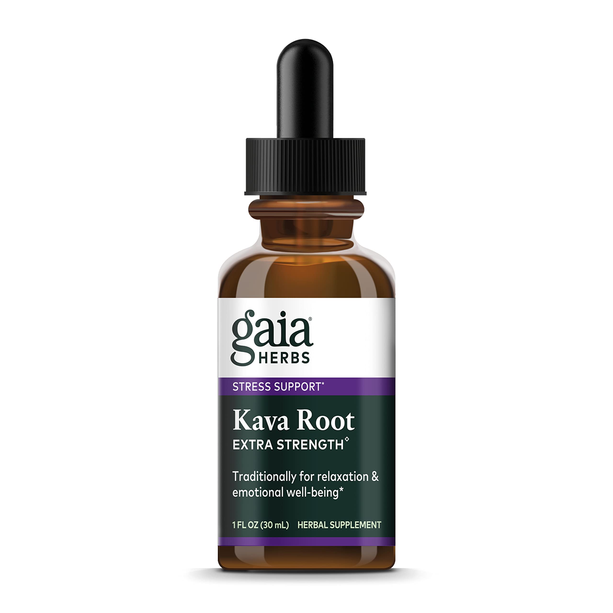 Gaia Herbs Kava Root Extra Strength - 1 Fl Oz (20-Day Supply)